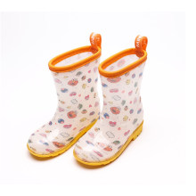 Wholesale custom various printing unisex kids outdoor rubber shoes colorful waterproof toddler rainboots for rain